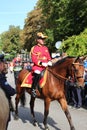 Royal house staff in horse during the Prince day Parade in The Hague Royalty Free Stock Photo