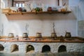 Royal kitchen 16th century of Hampton court, Tudors time. Royalty Free Stock Photo