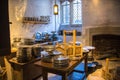 Royal kitchen 16th century of Hampton court, Tudors time. Royalty Free Stock Photo