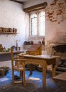 Royal kitchen 16th century of Hampton court, Tudors time. Royalty Free Stock Photo