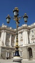 Royal lantern Square Royal Palace in Madrid Royalty Free Stock Photo