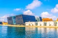 the Royal Library of Copenhagen in denmark, also known as The Black Diamond Royalty Free Stock Photo