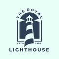 Royal lighthouse harbor logo