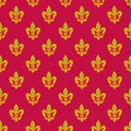Royal lily pattern Royalty Free Stock Photo