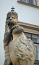 Royal Lion Statue detail at Schweizertor Gate, Vienna Austria 