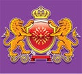 Royal Lions Shield Crown Badge