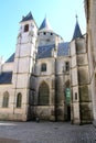 Castle, view on the castle of the city of Chateaudun, France