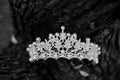 Royal luxury ancient crown, diadem, wedding accessories. Royalty Free Stock Photo