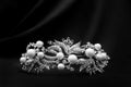 Royal luxury diadem with crystals, diamonds. Treasure