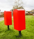 The royal mail box in the street Royalty Free Stock Photo
