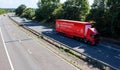 Royal Mail lorry on the motorway Royalty Free Stock Photo