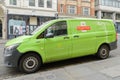 Royal Mail zero emission electric vehicle parked on City of London street