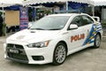 Royal Malaysian Police Mitsubishi Lancer Evolution Royalty Free Stock Photo