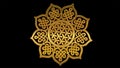 Unique golden mandala Royalty Free Stock Photo