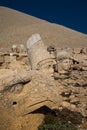 Mount Nemrut or Nemrud, Turkey. Monumental statues, royal tomb Royalty Free Stock Photo