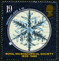Royal Microscopical Society UK Postage Stamp