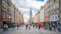 The famous Royal Mile in Edinburgh on a summer afternoon, Scotland.