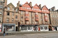 Royal Mile street of Edinburgh the capital of Scotland built on seven hills