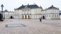 Royal Moltke`s Palace in Amalienborg of Copenhagen Royalty Free Stock Photo