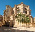 the Royal Monastery of San JerÃÂ³nimo from Calle CompÃÂ¡s de San JerÃÂ³nimo on a sunny day with clear skies in Granada, Spain Royalty Free Stock Photo