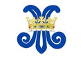 Royal Monogram of Queen Mary of Teck of Great Britain