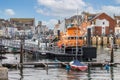 Royal National Lifeboat RNLB Ernest and Mabel moored at Weymouth Harbour, Dorset, UK