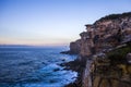 Royal National Park coast at sunrise. View from Providential Point