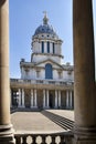 Royal navy chapel and classic colonnaden Royalty Free Stock Photo