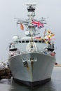 Royal Navy frigate Royalty Free Stock Photo