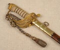 Royal Navy officer's sword hilt