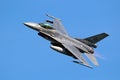Royal Netherlands Air Force F16 fighter jet aircraft taking off during NATO exercise Frisian Flag Royalty Free Stock Photo