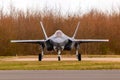 Royal Netherlands Air Force Lockheed Martin F-35A Lightning II fighter jet at Leeuwarden Air Base, The Netherlands - March 30, Royalty Free Stock Photo