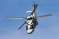 Royal Netherlands Navy NH90 helicopter flying during the World Harbor Days in Rotterdam. September 3, 2016 Royalty Free Stock Photo