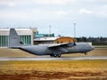 Royal Norwegian Air Force Landing, Oslo Airport Royalty Free Stock Photo