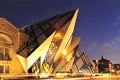 Royal Ontario Museum at night Royalty Free Stock Photo