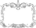 Royal Ornate Calligraphy Frame Royalty Free Stock Photo