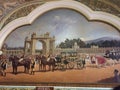 The royal state carriage and a bullock cart in Mysore Princely state Royalty Free Stock Photo