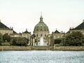 Royal palace Amalienborg, cathedral Denmark Royalty Free Stock Photo