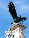 The Royal Palace of the Austro-Hungarian, Hapsburg Kings stands high above the city of Budapest in Hungary watching over the city Royalty Free Stock Photo