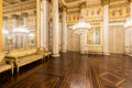 Royal Palace Ballroom. Luxury elegant ancient interior, vintage style