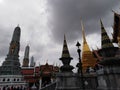 Royal Palace in Bangkok on a rainy day