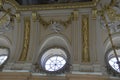 Royal Palace Building interior details from Madrid City. Spain. Royalty Free Stock Photo