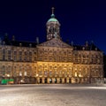 Royal Palace, Dam square, Amsterdam, Netherlands Royalty Free Stock Photo