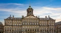 Royal Palace on Dam square in Amsterdam, Netherlands Royalty Free Stock Photo