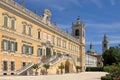 Royal palace and ducal palace with the park garden in colorno village in italy