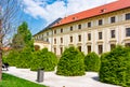 Royal palace and gardens in Prague Castle, Czech Republic Royalty Free Stock Photo