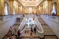 Royal palace interior in Bucharest Romania ,art museum detailed architecture