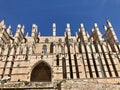 The Royal Palace of La Almudaina, City Palma de Mallorca, Balearic Islands, Spain. Royalty Free Stock Photo