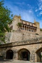 Gothic medieval Royal Palace of La Almudaina. Palma de Mallorca. Balearic Islands Spain Royalty Free Stock Photo