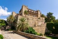 Royal palace of La Almudaina in Palma de Mallorca, Balearic islands, Spain Royalty Free Stock Photo